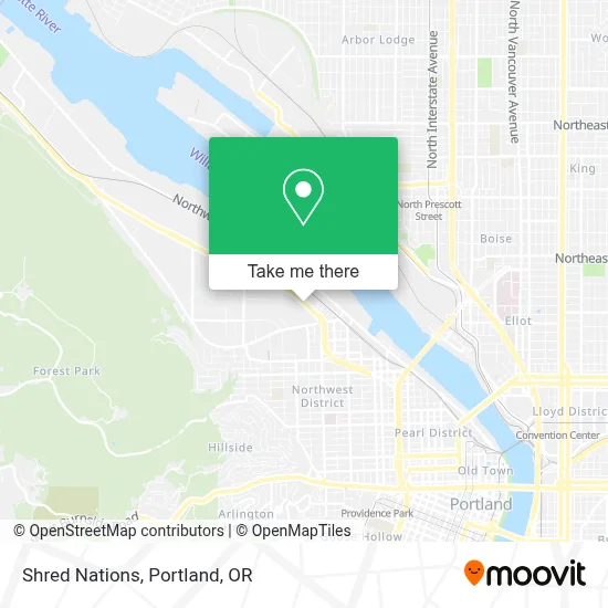Shred Nations map