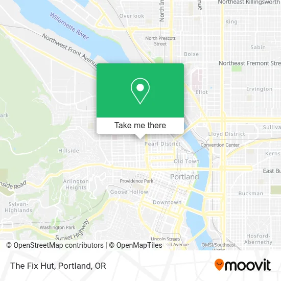 The Fix Hut map