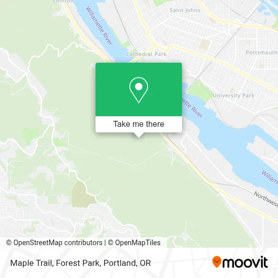Maple Trail, Forest Park map