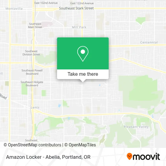 Amazon Locker - Abelia map