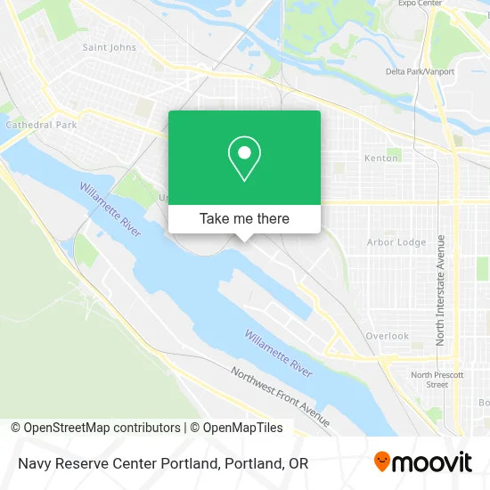 Navy Reserve Center Portland map