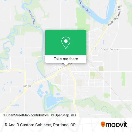 R And R Custom Cabinets map
