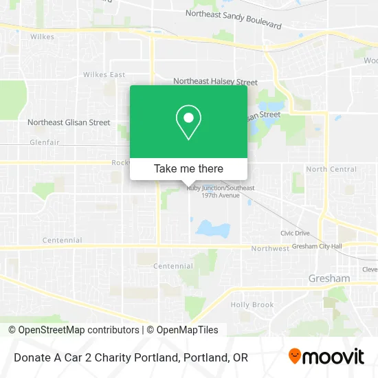 Donate A Car 2 Charity Portland map