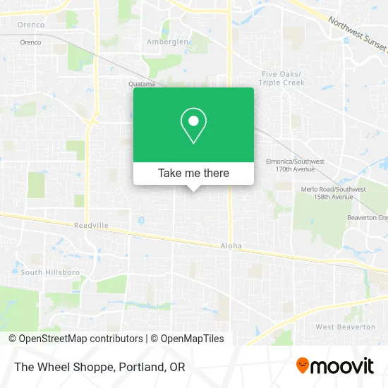The Wheel Shoppe map