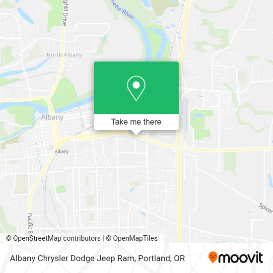 Albany Chrysler Dodge Jeep Ram map