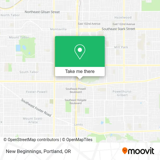 New Beginnings map