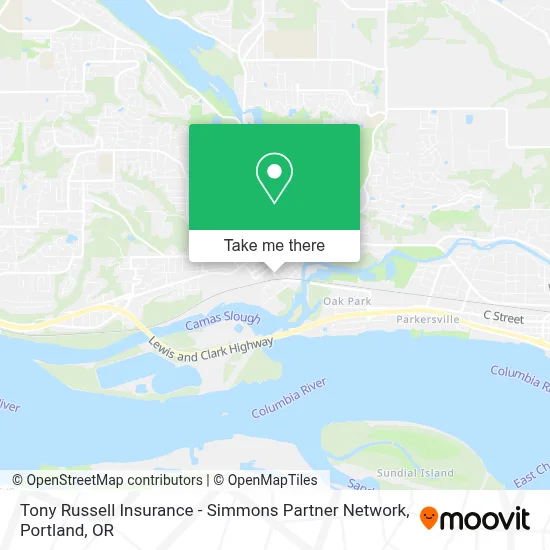 Tony Russell Insurance - Simmons Partner Network map
