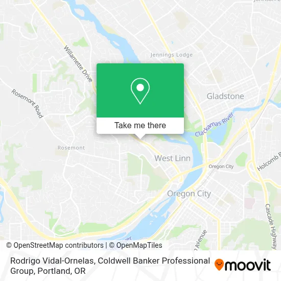 Rodrigo Vidal-Ornelas, Coldwell Banker Professional Group map