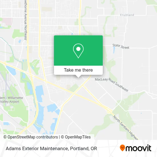 Adams Exterior Maintenance map