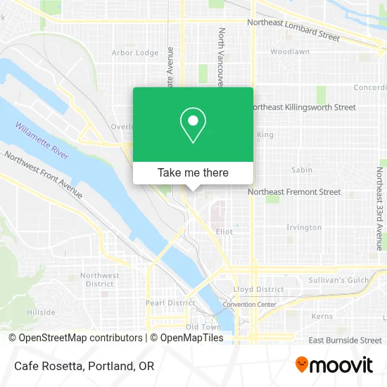 Cafe Rosetta map