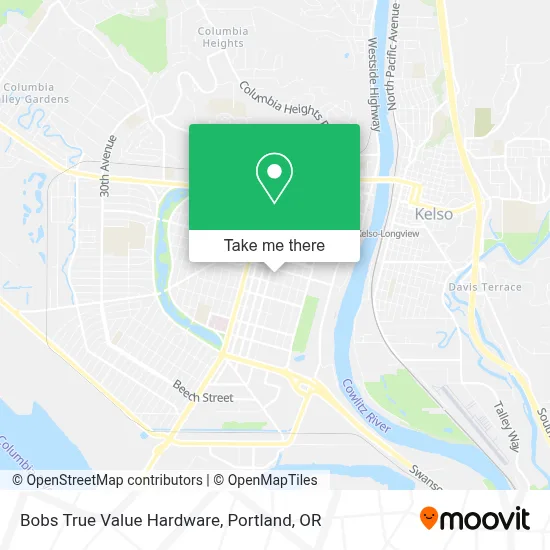 Bobs True Value Hardware map