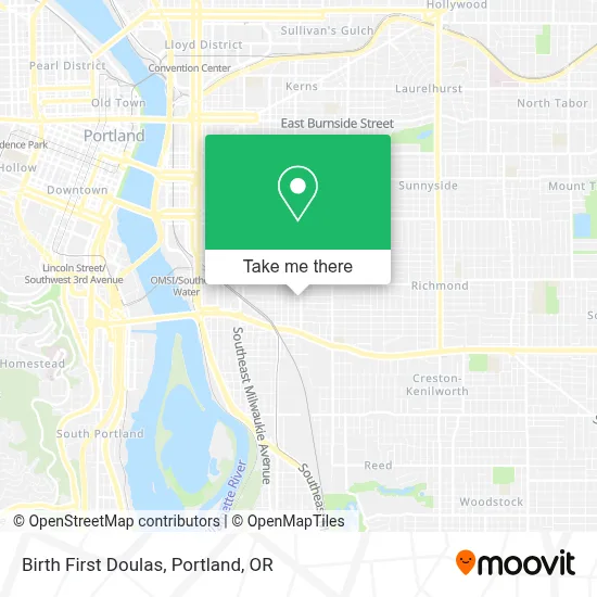 Birth First Doulas map