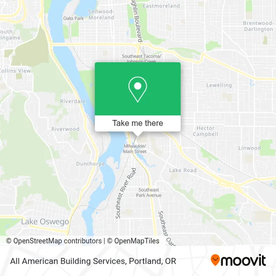 All American Building Services map