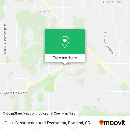 Duke Construction And Excavation map