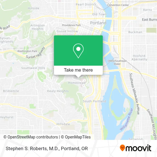 Stephen S. Roberts, M.D. map