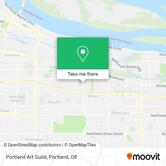 Portland Art Guild map