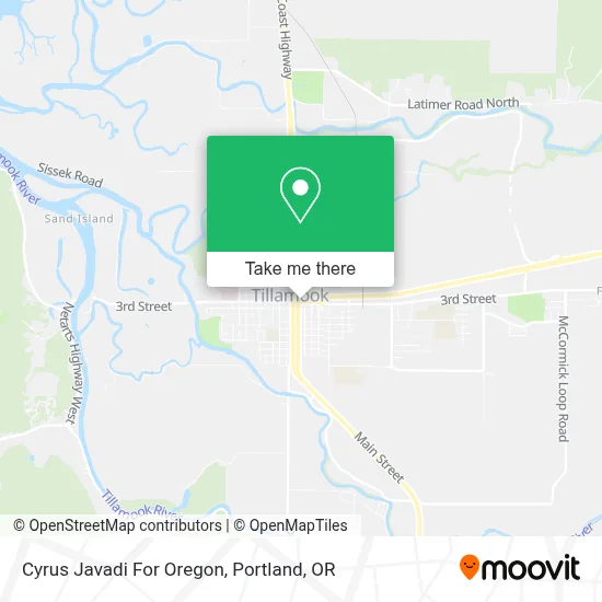 Cyrus Javadi For Oregon map