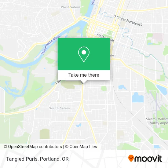 Tangled Purls map
