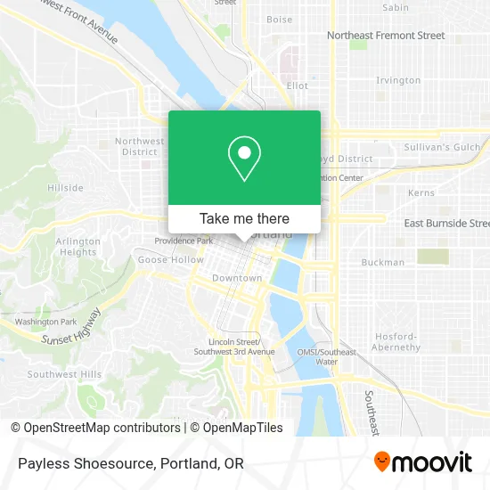 Payless Shoesource map