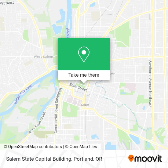 Salem State Capital Building map