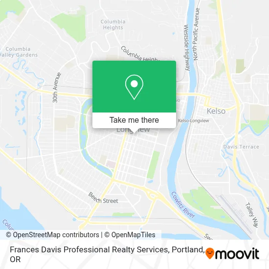 Frances Davis Professional Realty Services map