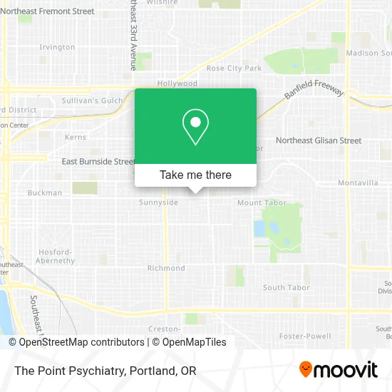The Point Psychiatry map