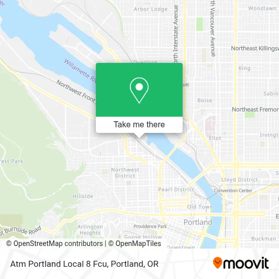 Atm Portland Local 8 Fcu map