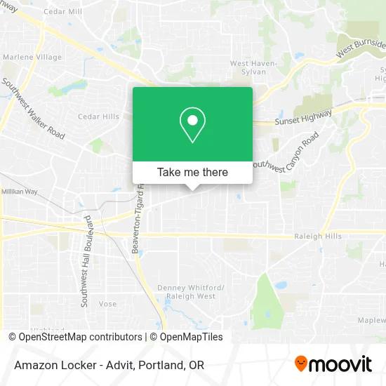 Amazon Locker - Advit map