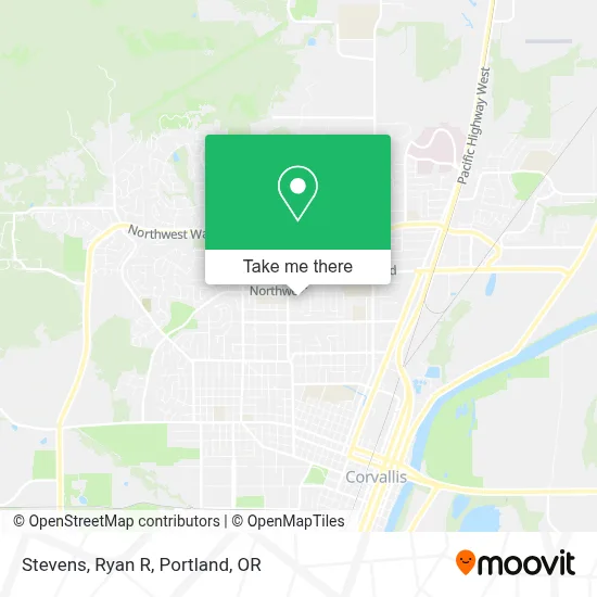 Stevens, Ryan R map
