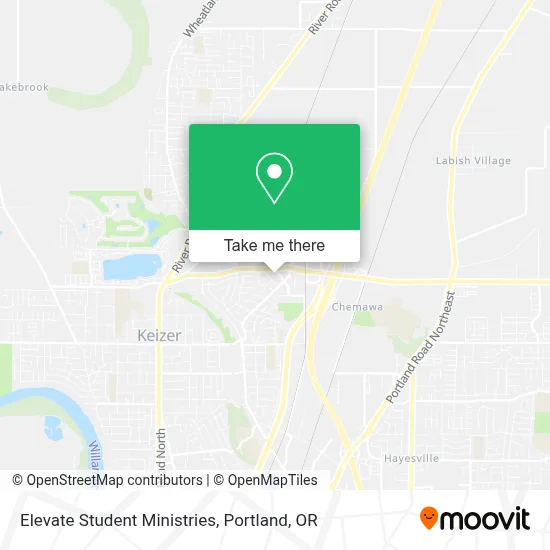 Elevate Student Ministries map