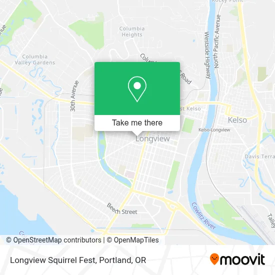 Longview Squirrel Fest map