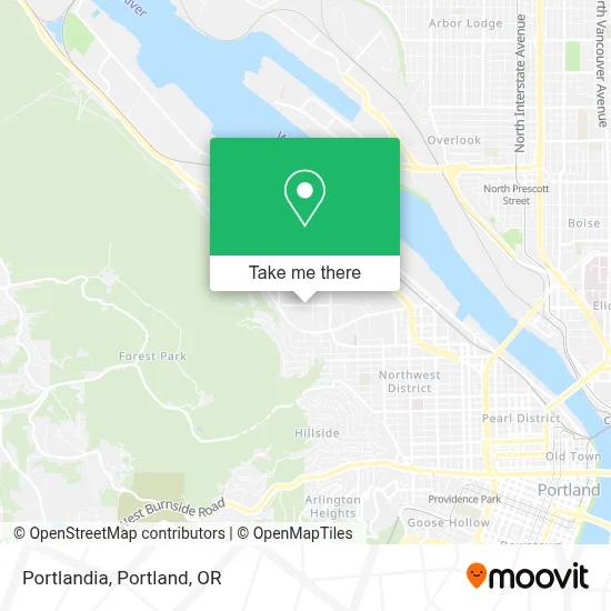Portlandia map