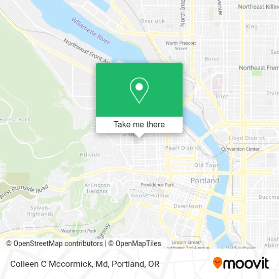 Colleen C Mccormick, Md map