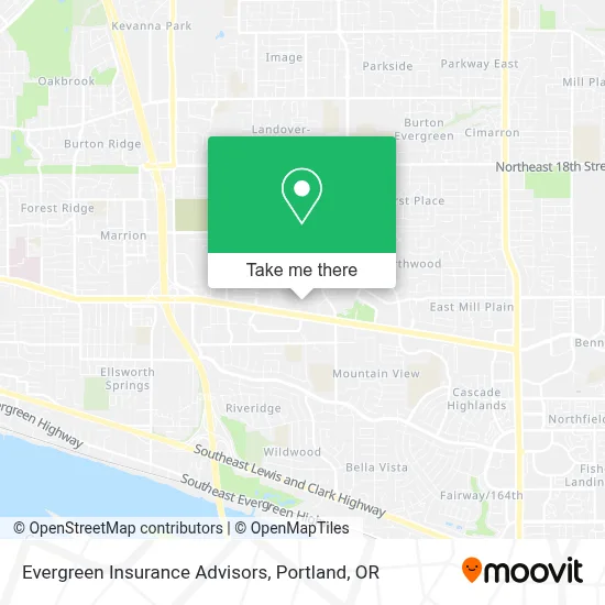 Evergreen Insurance Advisors map