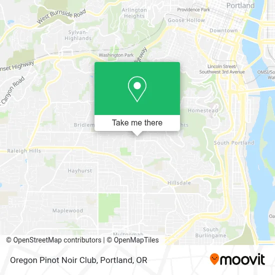Oregon Pinot Noir Club map