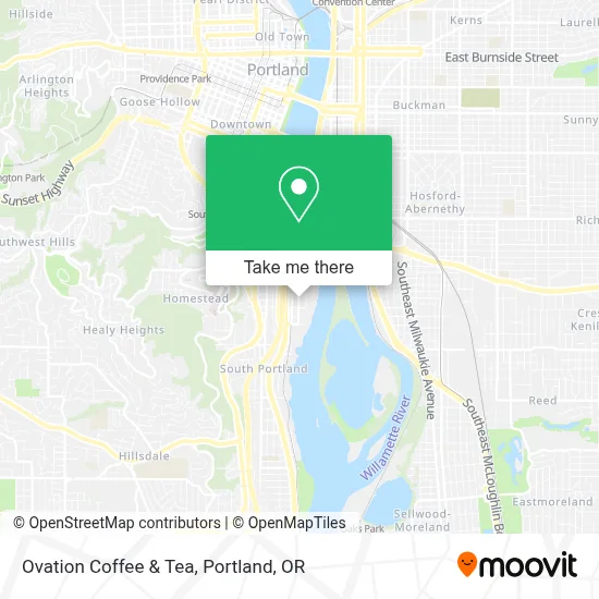 Ovation Coffee & Tea map