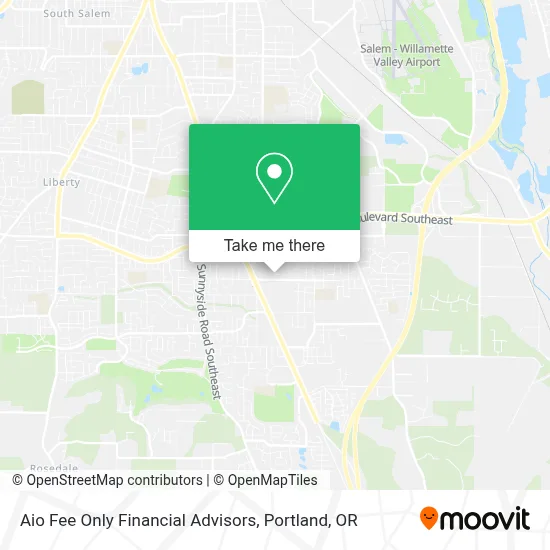 Aio Fee Only Financial Advisors map