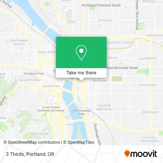 3 Thirds map