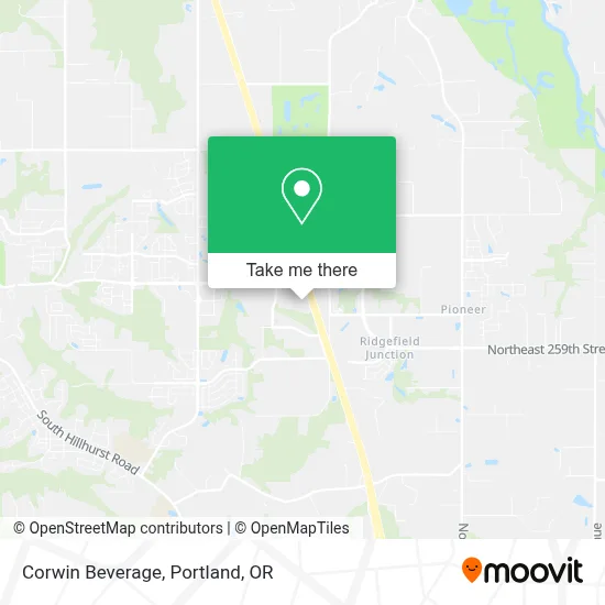 Corwin Beverage map