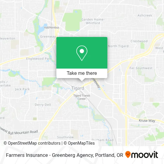Farmers Insurance - Greenberg Agency map