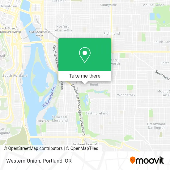 Western Union map