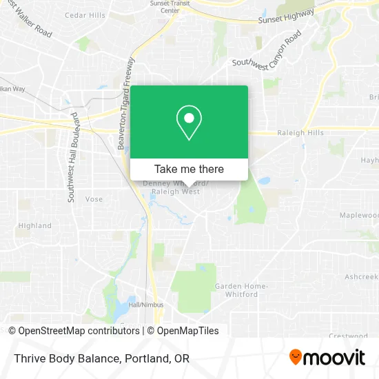 Thrive Body Balance map