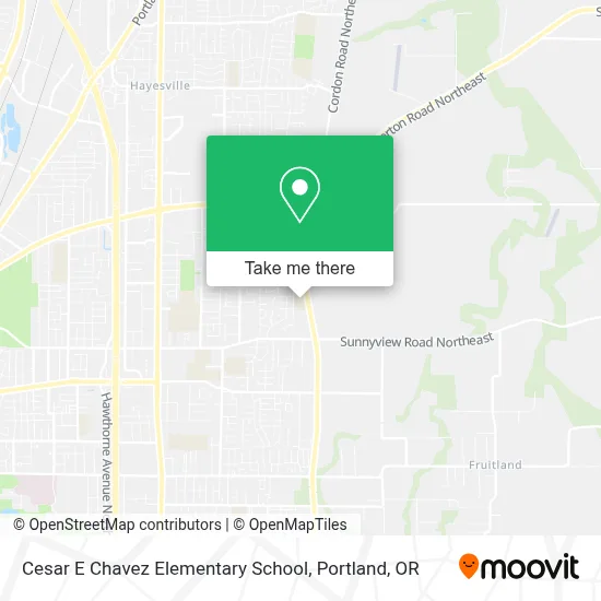 Cesar E Chavez Elementary School map