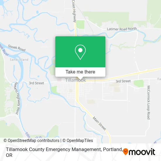 Tillamook County Emergency Management map