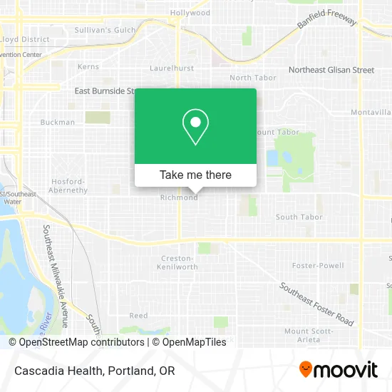 Cascadia Health map