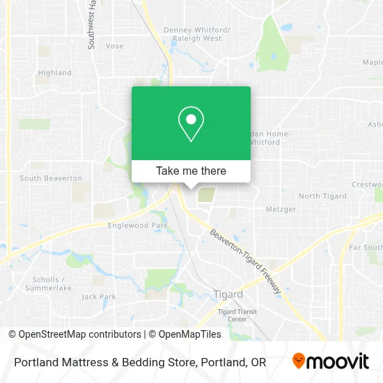Portland Mattress & Bedding Store map