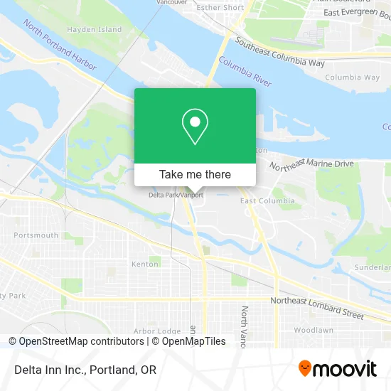 Delta Inn Inc. map