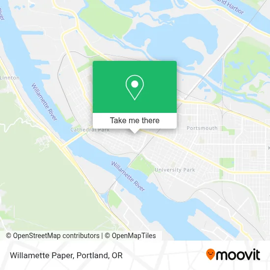 Willamette Paper map