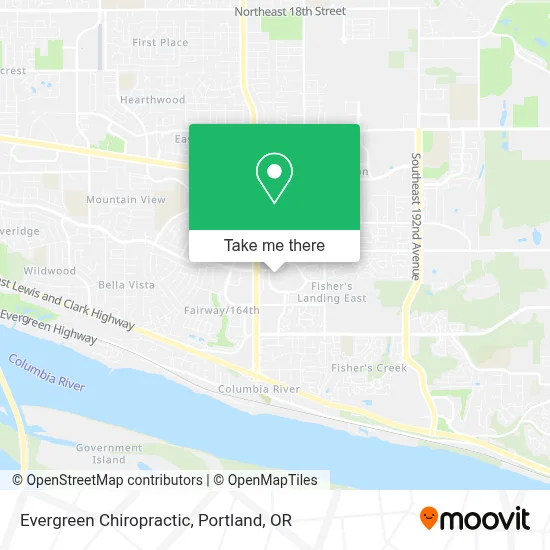 Evergreen Chiropractic map