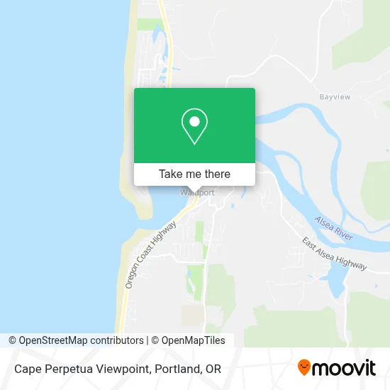 Cape Perpetua Viewpoint map